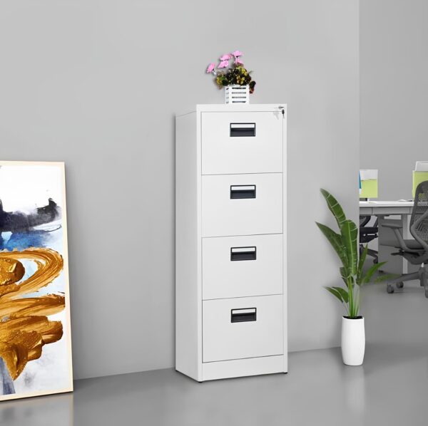 4 drawer filling cabinet - Copy 4-Drawer Metallic Filing Cabinet
