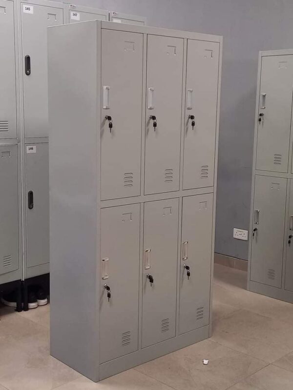 6-Lockers Metallic Cabinet