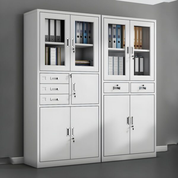 2-Door Steel Filing Cabinet with Safe