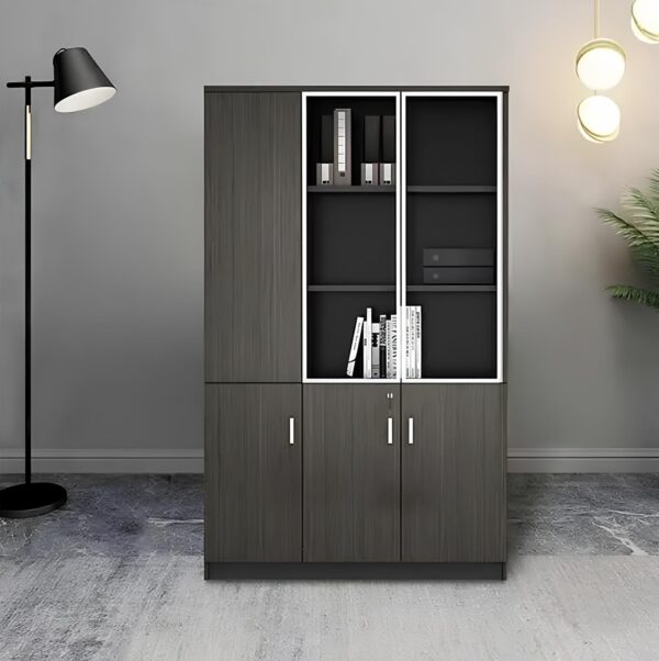 . Modern Office Storage Wooden Cabinet