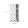 9 Locker Steel Office Cabinet
