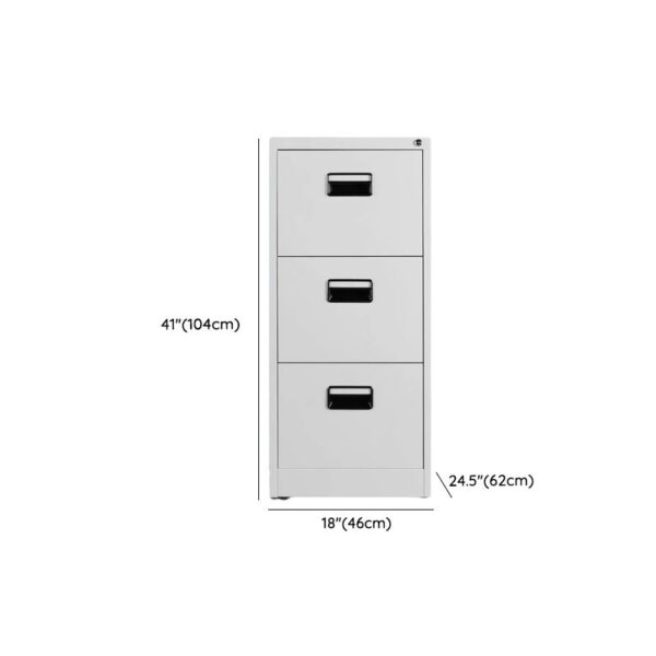 3-Drawer Steel File Cabinet