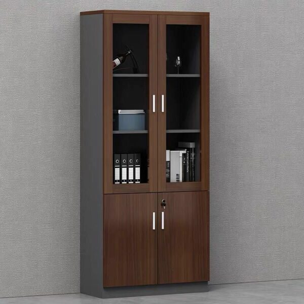 Modern 2-Door Wooden Filing Cabinet
