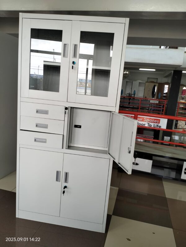 2-Door Steel Filing Cabinet with Safe