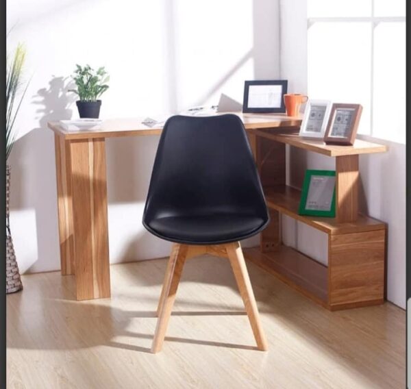 Leather Padded Eames Dining Chair
