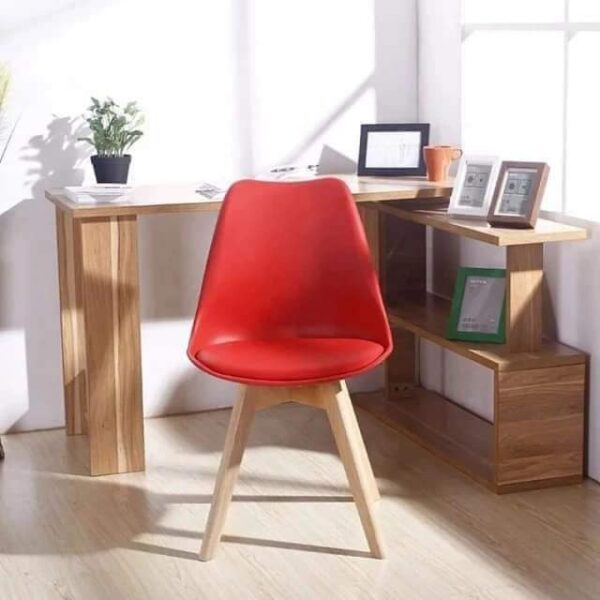 Leather Padded Eames Dining Chair