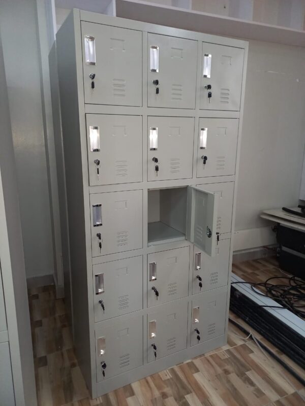 15-Locker Office Filing Cabinet