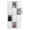 12-Lockers Metal Storage Cabinet