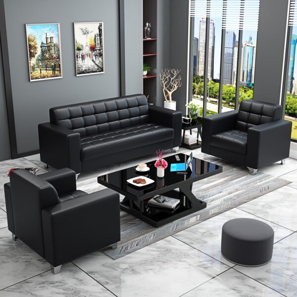 78k.jpeg 3pc Modern Leather Office Sofa