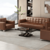 5-Seater Brown Executive Office Sofa