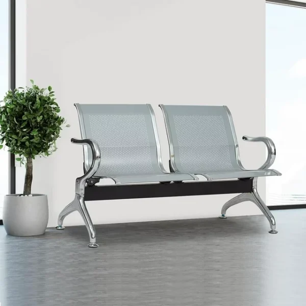 Kinbor-2-Seat-Guest-Chairs-Office-Furniture-Reception-Waiting-Chair-Airport-Bench-Steel-Frame-Sliver_814c20e0-9cd6-4ebc-aa18-4e10f05d932c.6fabd3147bd40248589542387a0ced44.webp 2-Link Waiting Area Bench