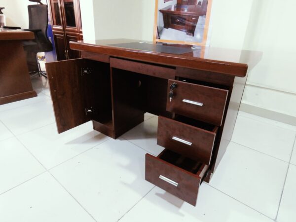1.4 Meters Mahogany Office Desk