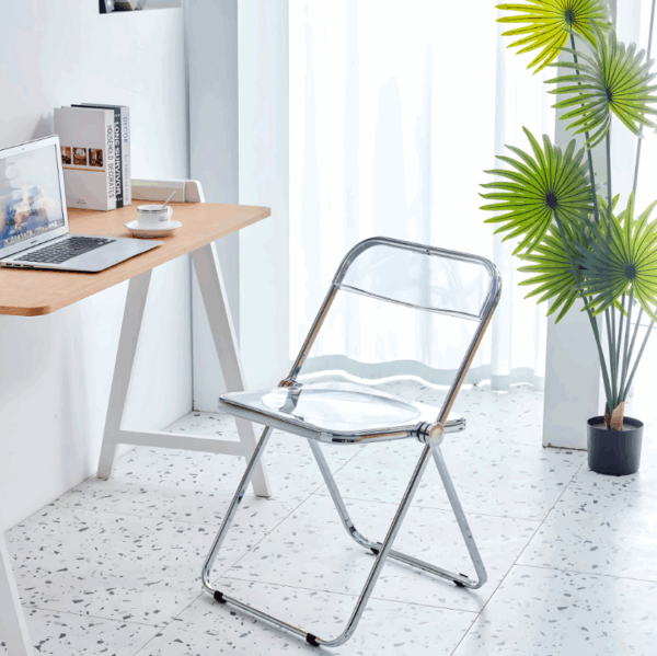 Acrylic Glass Foldable Chair