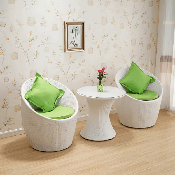 Rattan Balcony Table & Chair Set