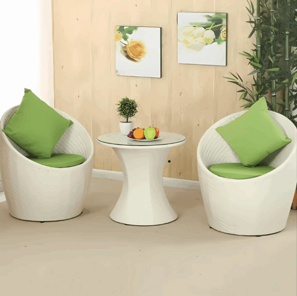 Rattan Balcony Table & Chair Set